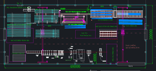 Aktueller Firmenfall über Fertigungsstraßekapazität des hellen Pfostens: 50 Stunden pcs/8