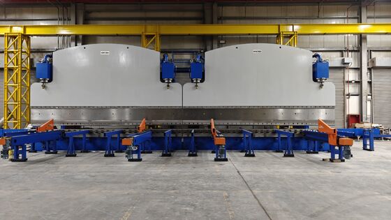 12000KN CNC-Tandem-Abkantpresse 2×6000mm für 14mm Stahl