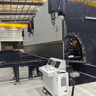CNC Tandem Hydraulic Press Brake Modell 2-WE67k-1200/6250 für die Herstellung von Monopol-Übertragung Tubular Turm und Hochmast