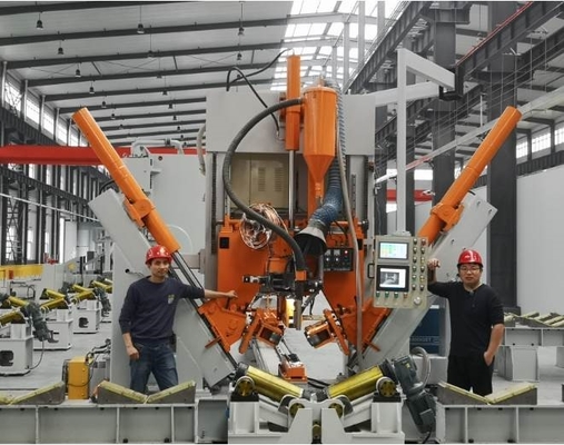 Good price Vorbildliche HM800-14000 heller Pole Schließen-Schweißens-Maschine für den hohen Mast Monopole Online