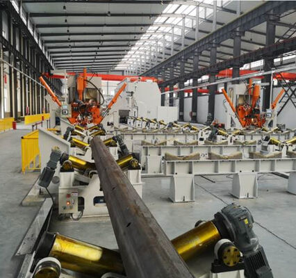 HM2500/14000 14m CNC Automatische Lichtmast-Nahtschweißmaschine Max. 2500mm Durchmesser