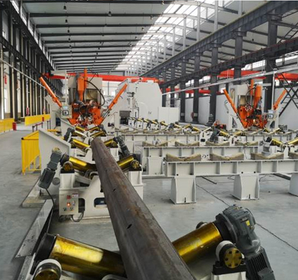 Vorbildliche HM800-14000 heller Pole Schließen-Schweißens-Maschine für den hohen Mast Monopole